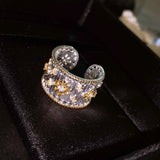 Big Pearl Zircon Ring High Fine Jewelry