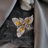 Big Pearl Zircon Ring High Fine Jewelry