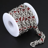 Stainless Steel Red Bead with Keel Chain for Jewelry Making