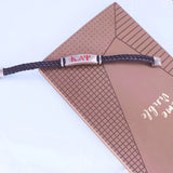 Greek Letter KAY Sign Fraternity Leather Bracelet