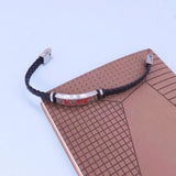 Greek Letter KAY Sign Fraternity Leather Bracelet
