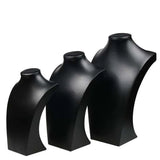 PU Leather Jewelry Necklace Stand Choker Holder Display Rack