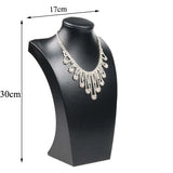 PU Leather Jewelry Necklace Stand Choker Holder Display Rack