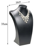 PU Leather Jewelry Necklace Stand Choker Holder Display Rack