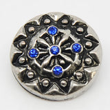 Crystal Paved Snap Button Charm Bracelet for Women and Men