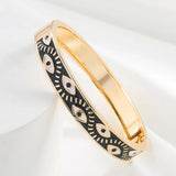 Vintage Bohemian Copper Evil Eye Bracelet for Women Girls