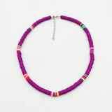 Bohemian Rainbow Heshi Choker Women Necklace Strand African Style Bead Beach Nec