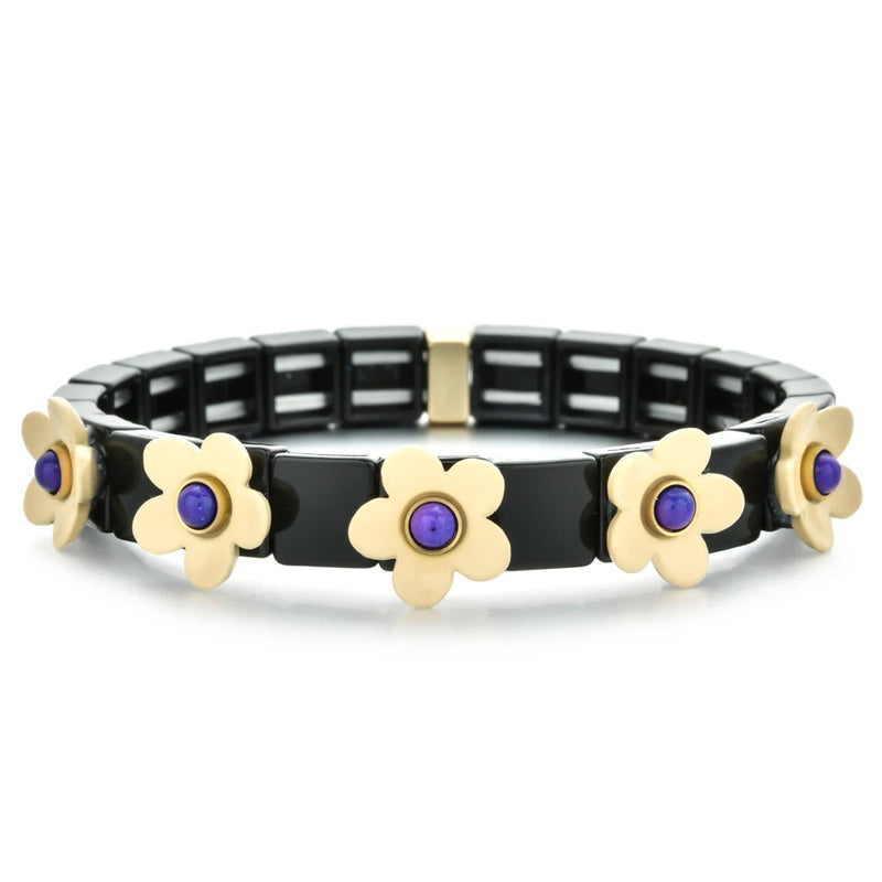 Boho Beads Bracelet Gift For Girls Flower Bracelets for Women Armbanden