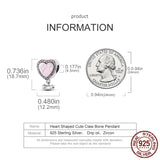 Silver Moon Star Heart Bone Charm Bead for Bracelet Gift DIY Making