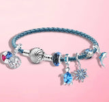 Silver Moon Star Heart Bone Charm Bead for Bracelet Gift DIY Making