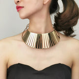 Chunky Metal Torques Choker Necklaces For Women