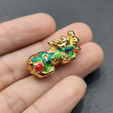 Metal Money Pixiu Animal Charm Beads