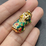 Metal Money Pixiu Animal Charm Beads