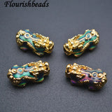 Metal Money Pixiu Animal Charm Beads