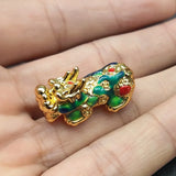 Metal Money Pixiu Animal Charm Beads
