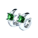Colorful CZ Setting Plated Clip On Earrings