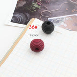 Colorful Leaf/Round/Rectangle Wood Beads for DIY Jewelry
