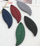 Colorful Leaf/Round/Rectangle Wood Beads for DIY Jewelry
