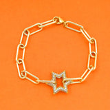 Geometric CZ Bracelets for Women - Sparkling Wristband Jewelry