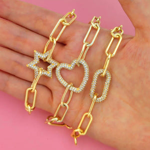 Geometric CZ Bracelets for Women - Sparkling Wristband Jewelry
