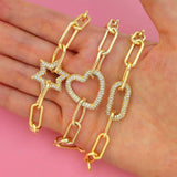 Geometric CZ Bracelets for Women - Sparkling Wristband Jewelry