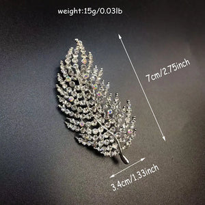 Golden Leaf Brooch for Women