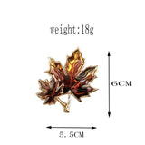 Golden Leaf Brooch for Women