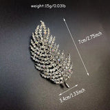 Golden Leaf Brooch for Women