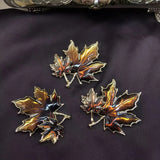Golden Leaf Brooch for Women