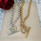 925 Silver Circle Necklace Holiday Jewelry Gift