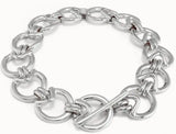 Electroplated 925 Silver Ring Necklace 14K Holiday Jewelry