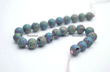 8mm Druzy Agate Stone Loose Beads Titanium Jewelry Making