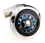 Copper Compass Enamel Cuff Links for Men