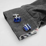 Men's Copper Crystal Cufflinks