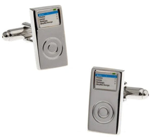 Silver Colour Enamel Cuff Links for Men