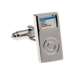 Silver Colour Enamel Cuff Links for Men