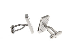 Silver Colour Enamel Cuff Links for Men