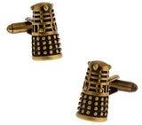 Men's Copper Triangle Tower Cufflinks Golden Colour
