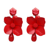 Bohemian Flowers Drop Earrings for Women ZA Dangle Earrings