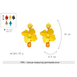 Bohemian Flowers Drop Earrings for Women ZA Dangle Earrings