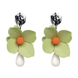 Bohemian Flowers Drop Earrings for Women ZA Dangle Earrings
