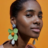 Bohemian Flowers Drop Earrings for Women ZA Dangle Earrings