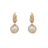 Zircon Pearl Earrings for Women - Holiday Party Daily Accessories
