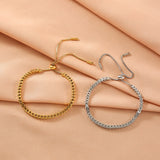 Stainless Steel Link Chain Bracelets for Women Men Hip-hop Rock