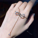Two-Tone Necklace Chain Bow Necklaces