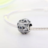 925 Silver Eye Charms Beads Mix CZ for Bracelet Necklace Jewelry Gift