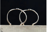 925 Silver Halloween Earrings Skeleton Ear Jewelry Gift