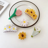Geometric Animal Flower Cellulose Acetate Hair Claw Clips