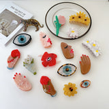 Geometric Animal Flower Cellulose Acetate Hair Claw Clips