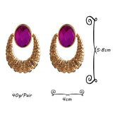 Metal Glass Crystal Drop Earrings Pendant Jewelry For Women